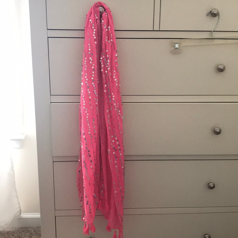 Pink scarf